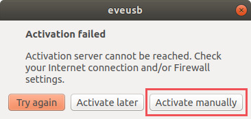 activation failed
