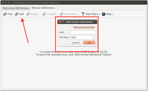 add remote usb devices