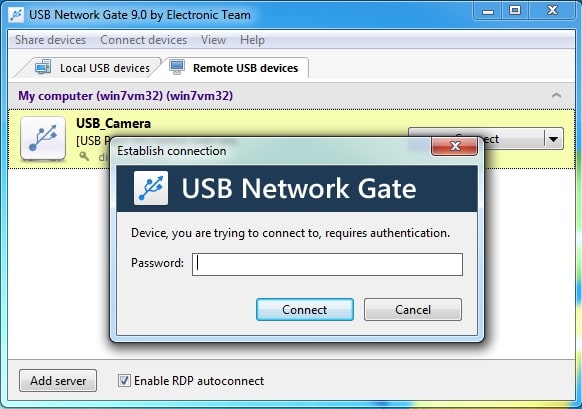 Establish a secure connection
