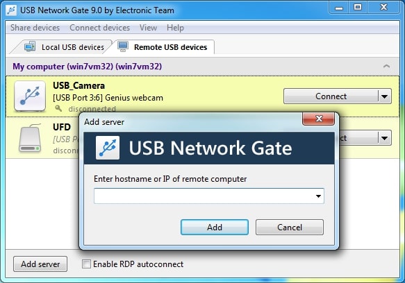 Device's options