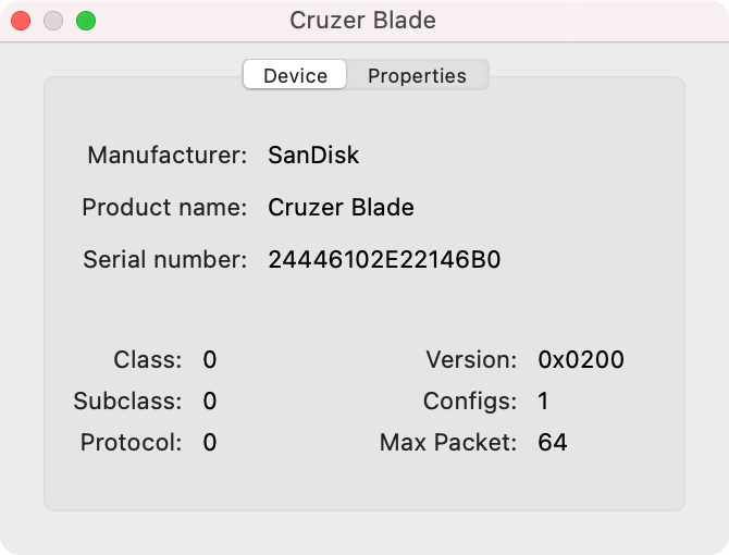  info about device
