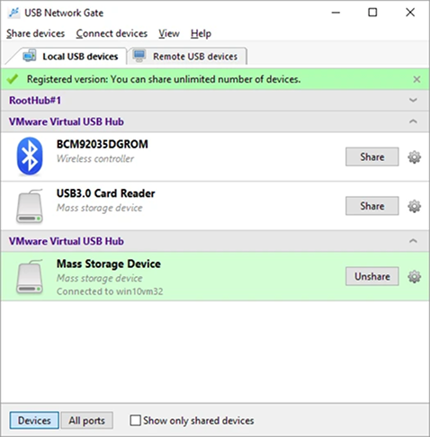 USB over Ethernet Sharing Software