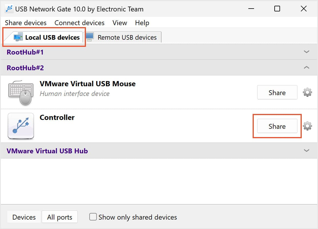 USB over Ethernet Sharing Software